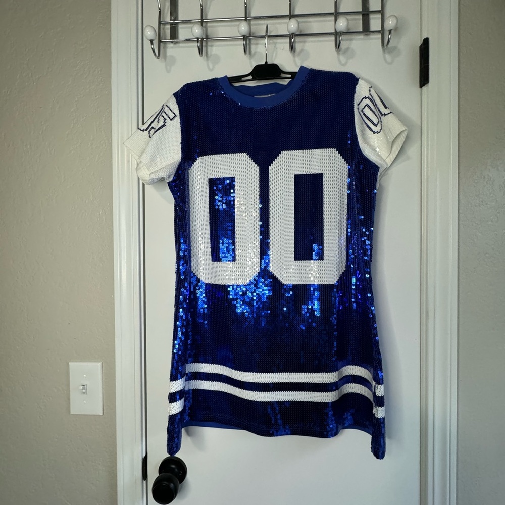 Sequin T-shirt dress